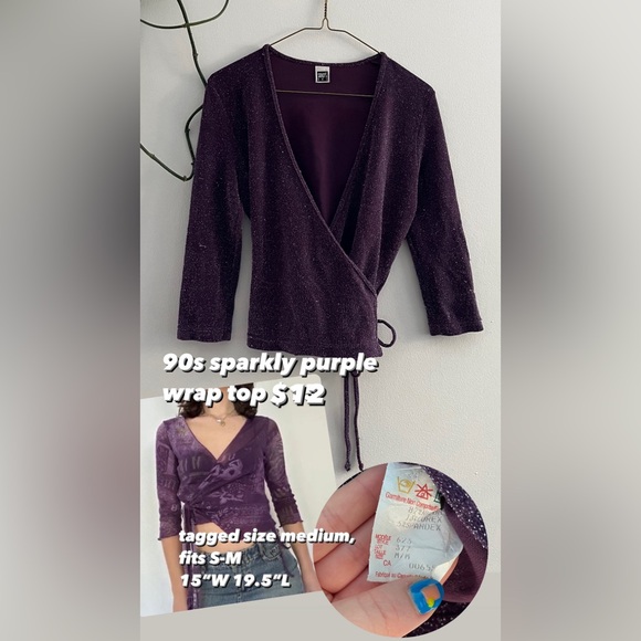 90s wrap top - Picture 1 of 4